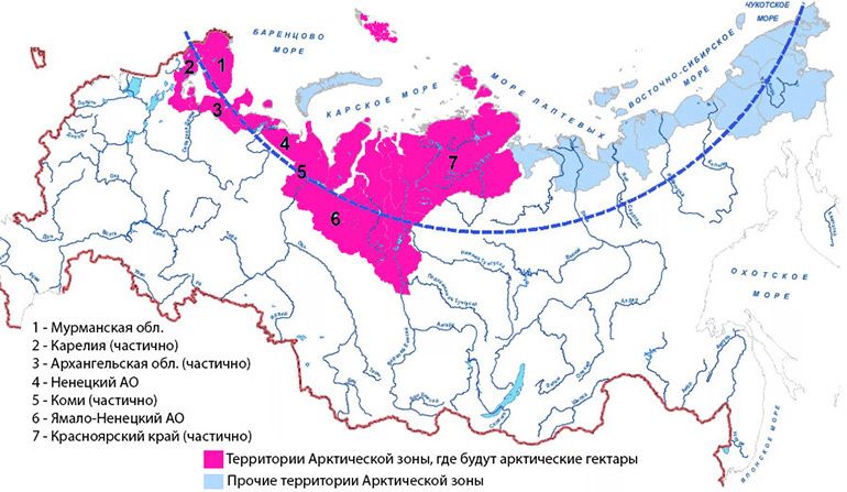 Арктический гектар мурманская область карта участков