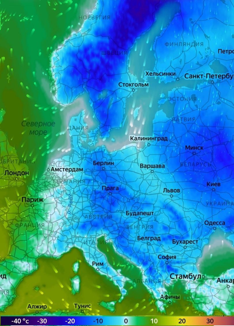 Январские морозы сильно потрепали европейских энергетиков