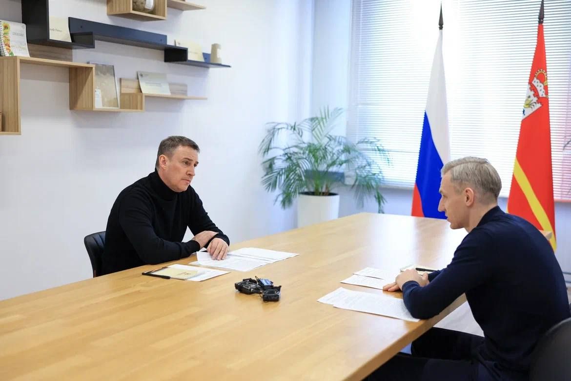 Состоялась встреча смоленского губернатора с Дмитрием Патрушевым