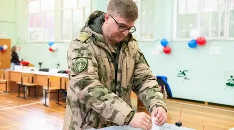 Ветераны СВО голосуют на трехдневных выборах в Подмосковье